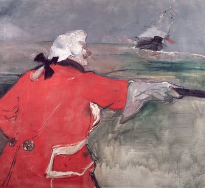 Der Admiral Viaud, oder Paul Viaud in einer Admiralstracht, 1901 von Henri de Toulouse Lautrec